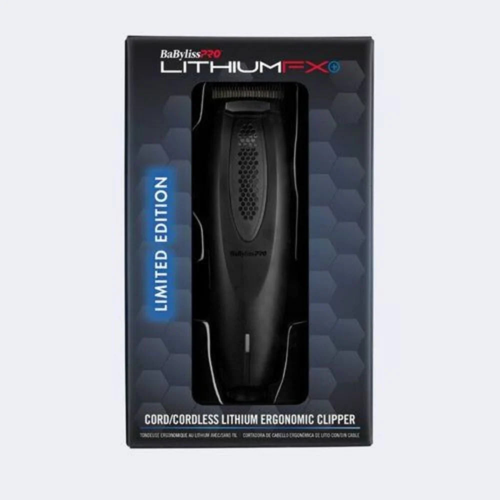 BABYLISS PRO LIMITED EDITION LITHIUM FX CORDLESS ERGONOMIC CLIPPER - MATTE BLACK (FX673NSMB)