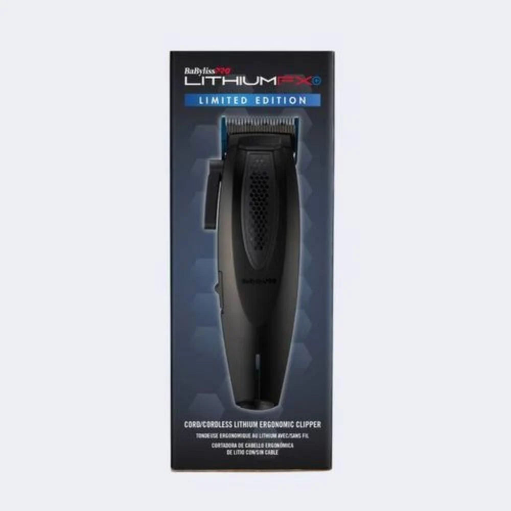 BABYLISS PRO LIMITED EDITION LITHIUM FX CORDLESS ERGONOMIC CLIPPER - MATTE BLACK (FX673NSMB)