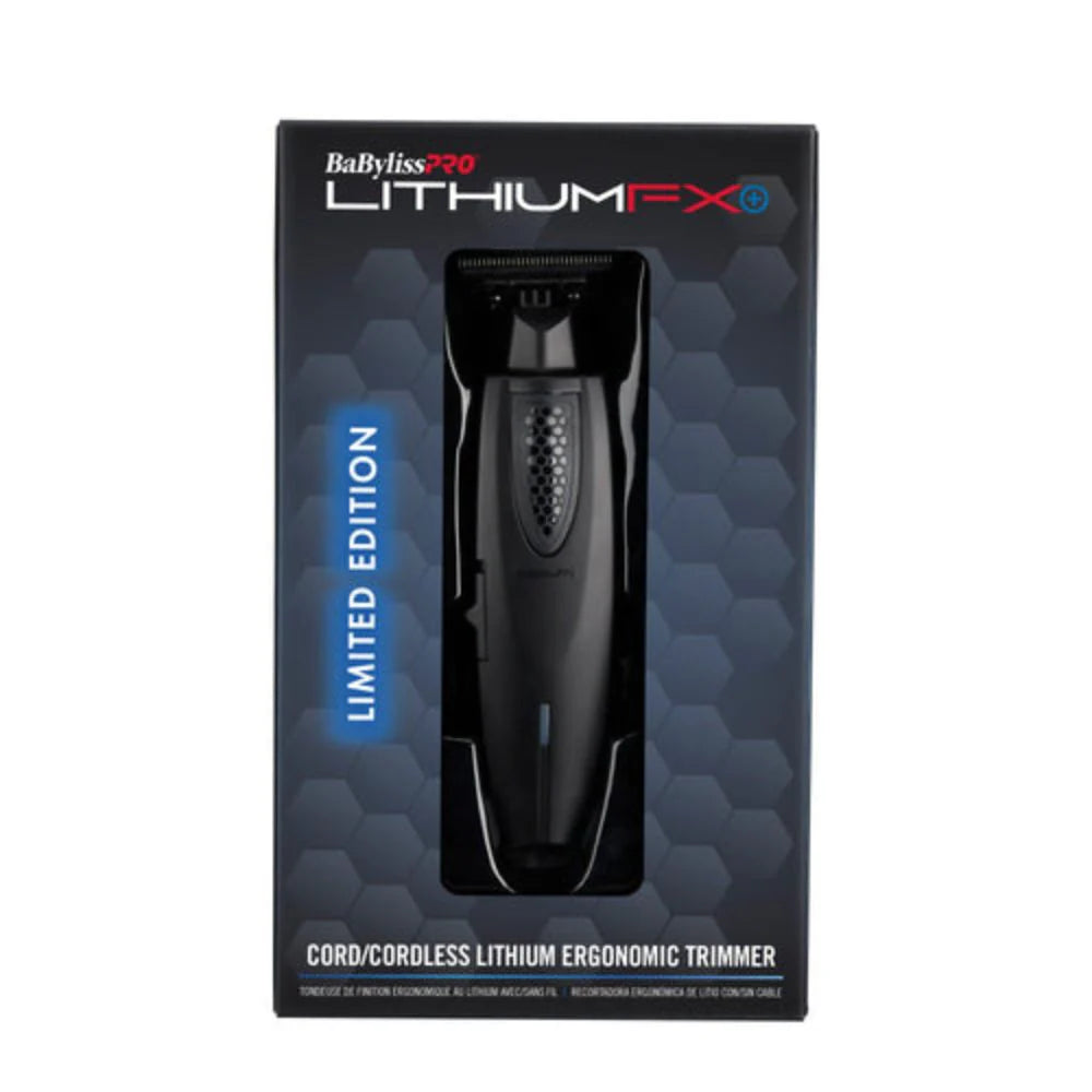 BABYLISS PRO LIMITED EDITION LITHIUM FX+ CORD/CORDLESS ERGONOMIC TRIMMER - MATTE BLACK (FX773NMB)