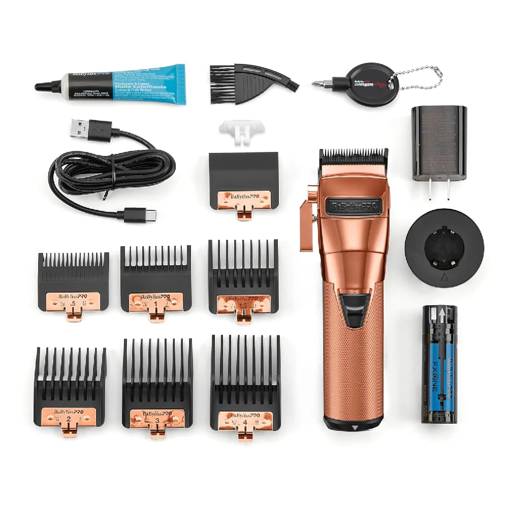 BABYLISS PRO FXONE GOLD/BLACK/BLUE/ROSE CORDLESS CLIPPER (#FX899)