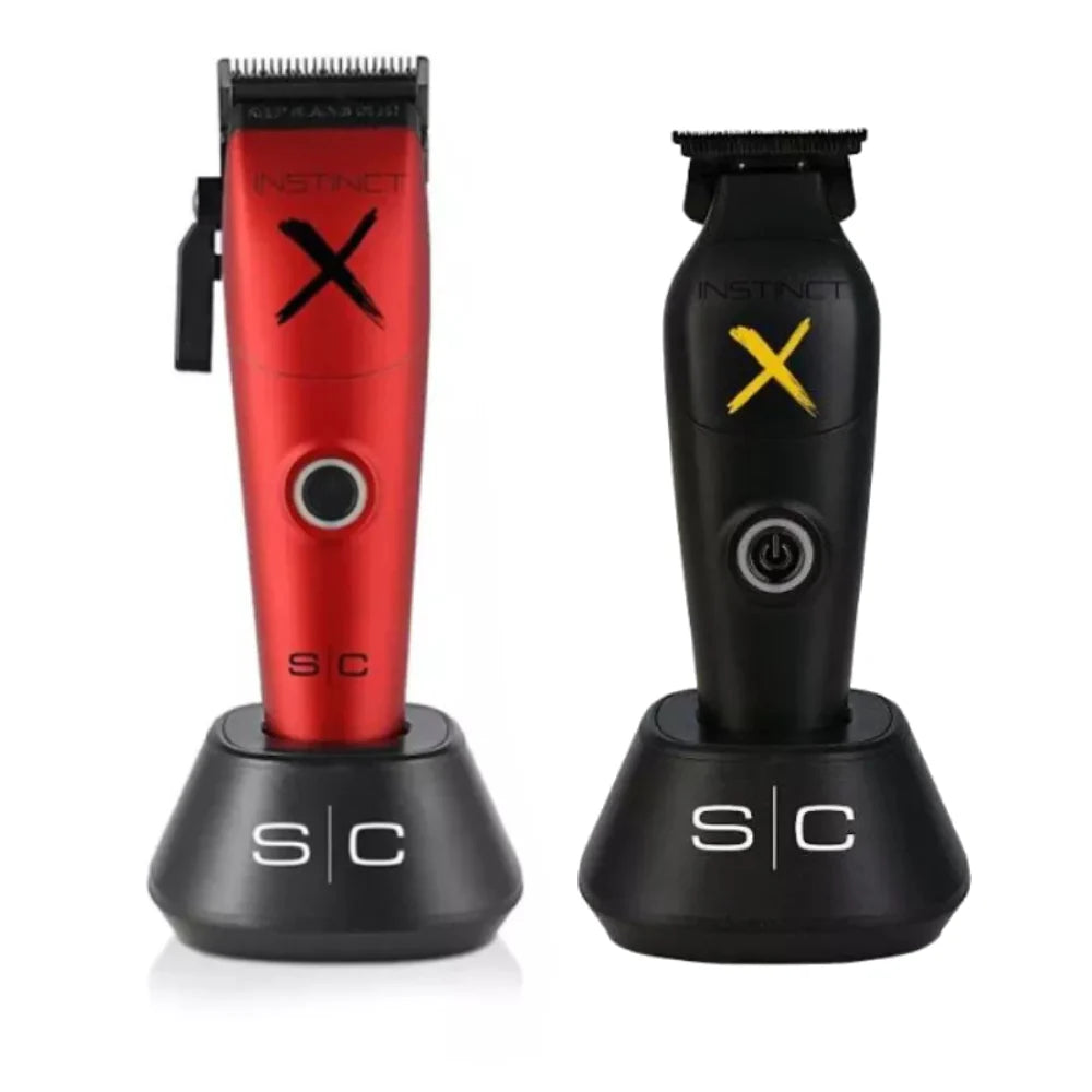 STYLECRAFT INSTINCT-X CORDLESS HAIR CLIPPER + STYLECRAFT INSTINCT-X HAIR TRIMMER (COMBO) (SC608M/SC411M)