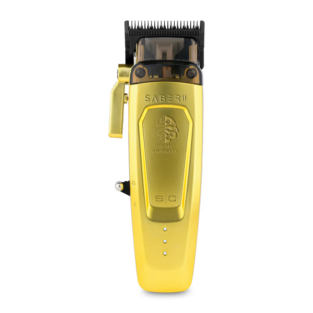 STYLECRAFT SABER 2.0 CORDLESS HIGH TORQUE CLIPPER + SABER TRIMMER - GOLD (COMBO)