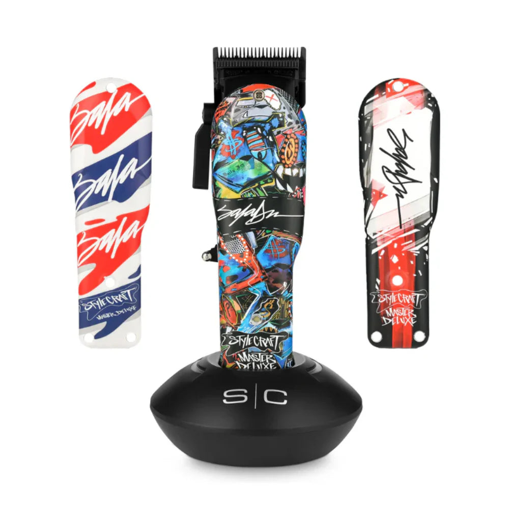 STYLECRAFT REBEL SUPER-TORQUE MODULAR CORDLESS CLIPPER W/ ECHO BLADE - KING SALADEEN LIMITED EDITION