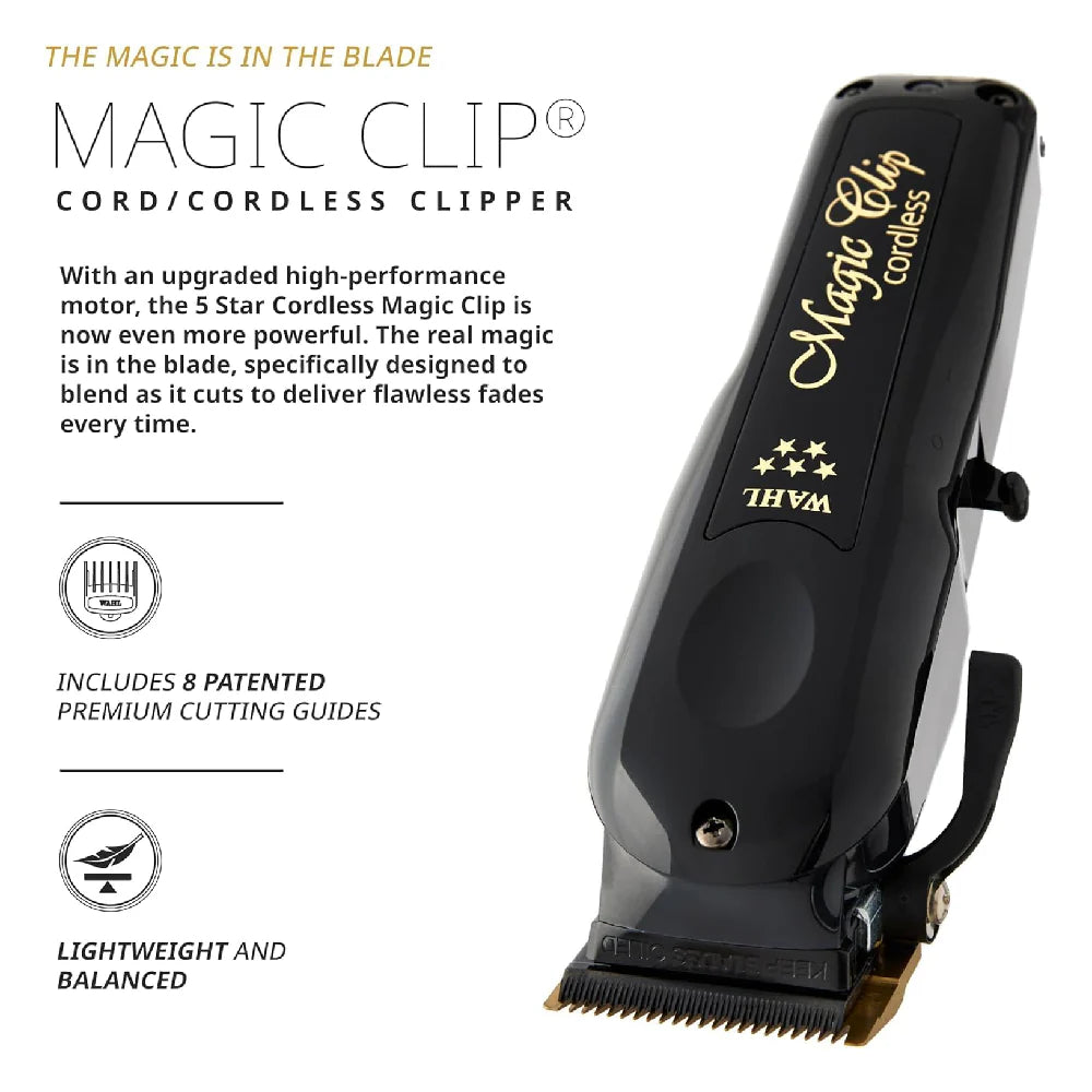 WAHL 5-STAR MAGIC CORDLESS CLIPPER BLACK (3026432)