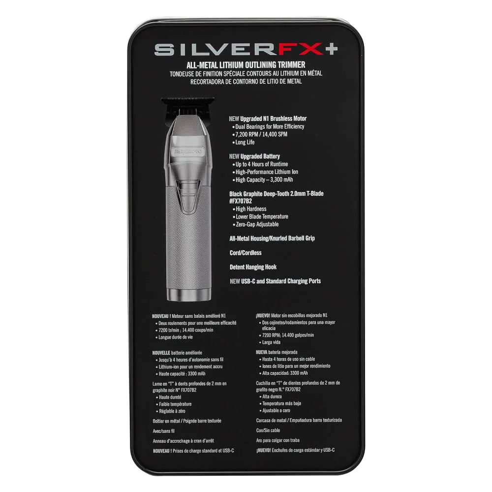 BABYLISS PRO FX+ UPGRADED ALL-METAL LITHIUM TRIMMER (GOLD / SILVER / ROSE GOLD)