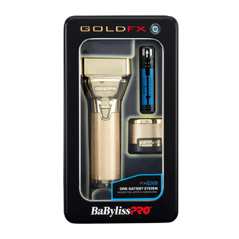 BABYLISS PRO FXONE GOLDFX CORDLESS CLIPPER + FXONE GOLDFX SHAVER (COMBO) (#FX899G + #FXFX79FSG)
