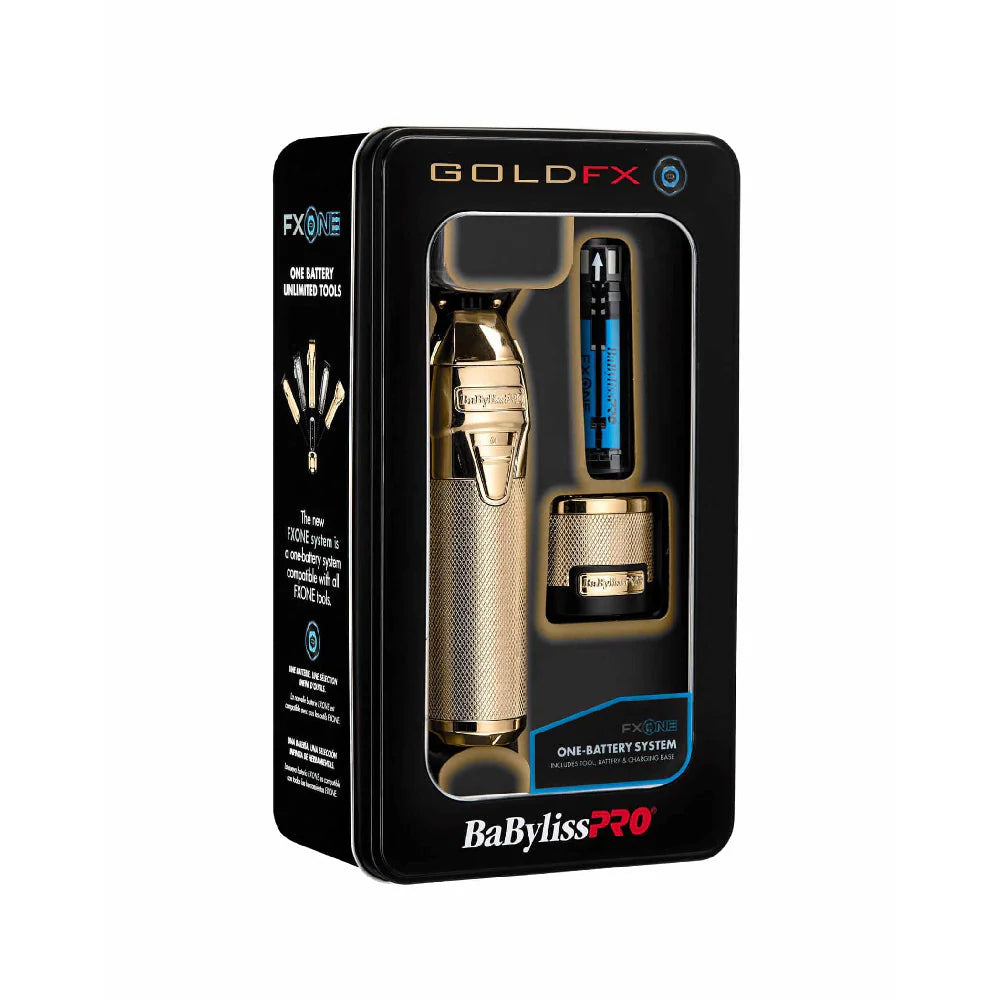 BABYLISS PRO FXONE GOLDFX CORDLESS CLIPPER + FXONE GOLDFX TRIMMER + FXONE GOLDFX SHAVER (COMBO) (#FX899G + # FX799G + #FXFX79FSG)