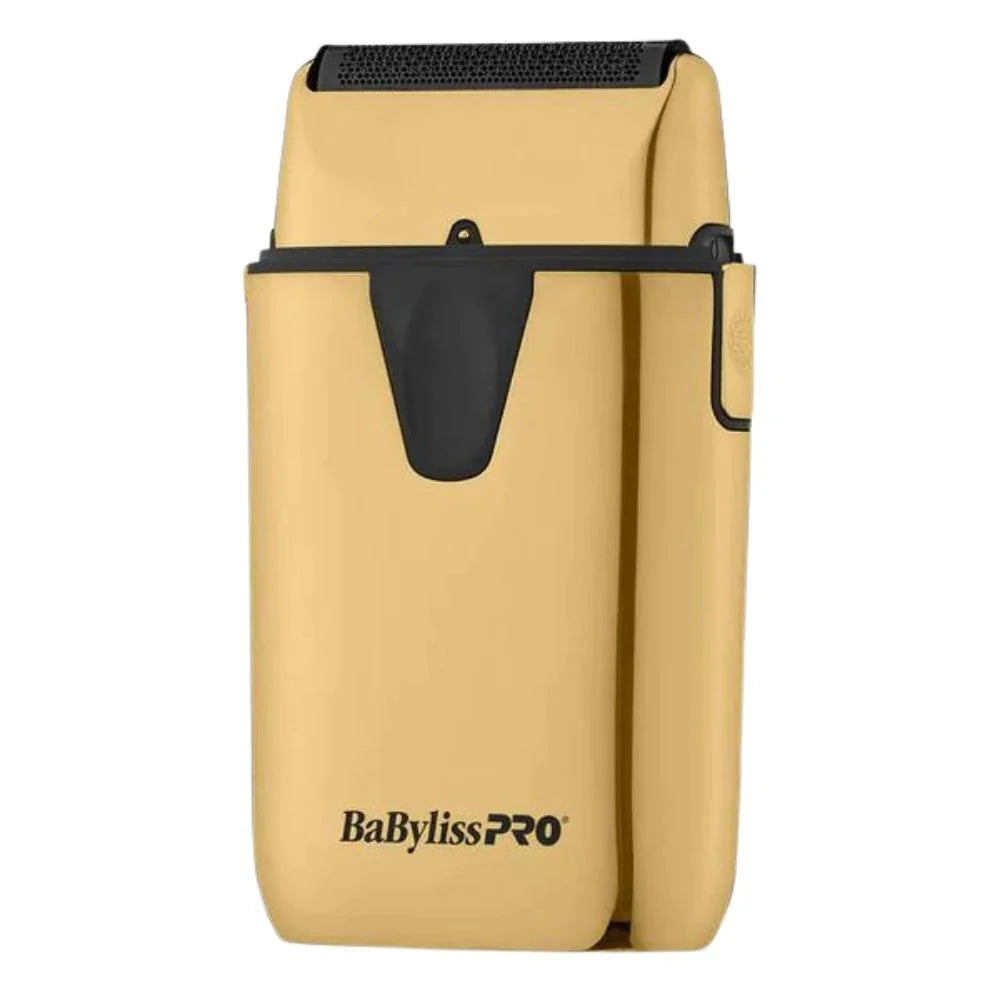 BABYLISS PRO LIMITED EDITION GOLD FX TRIMMER & UV SINGLE-FOIL SHAVER SET (FXLFHOLPKG)