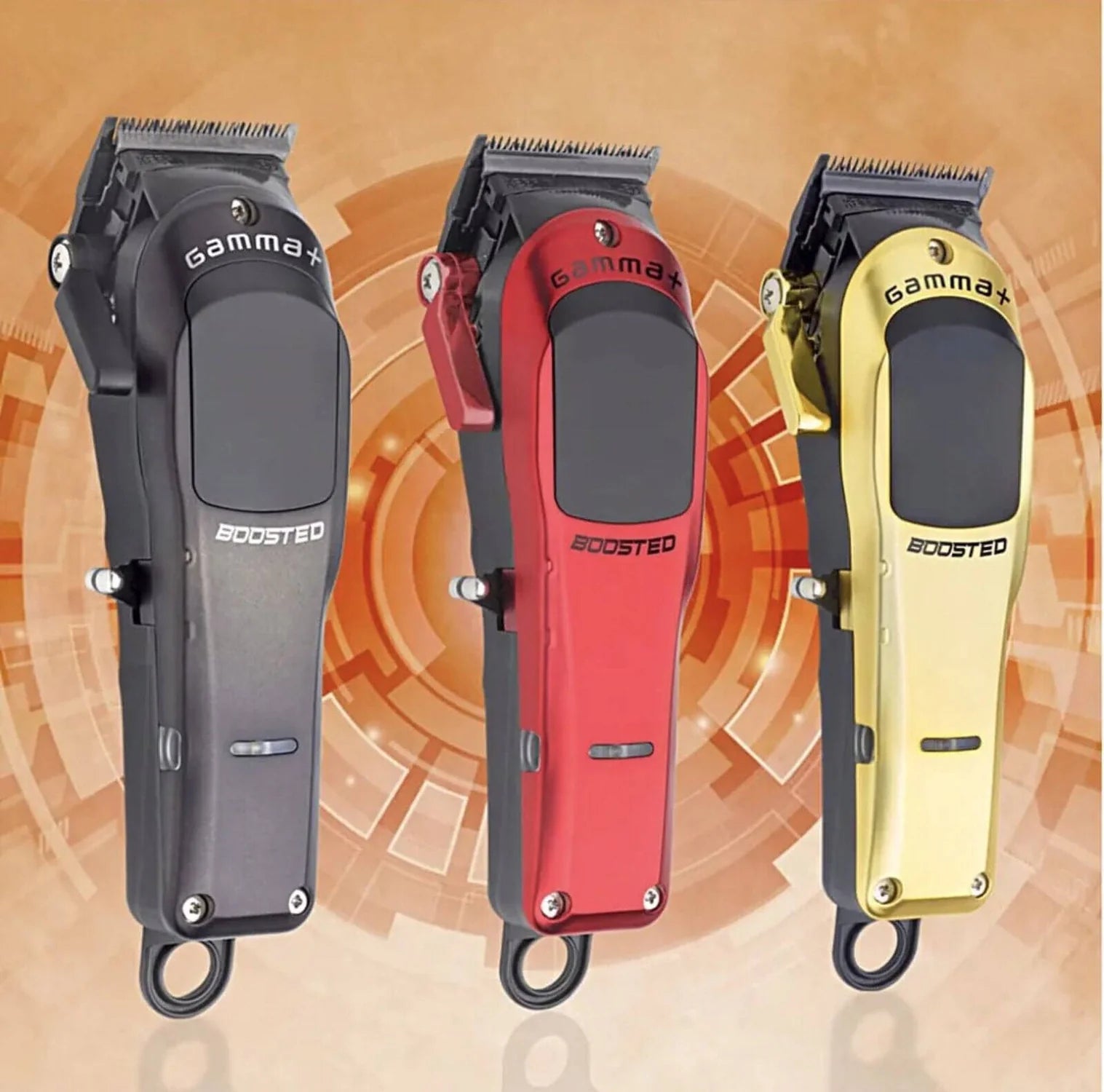 GAMMA+ BOOSTED SUPER TORQUE MOTOR HAIR CLIPPER + BOOSTED TRIMMER (COMBO)