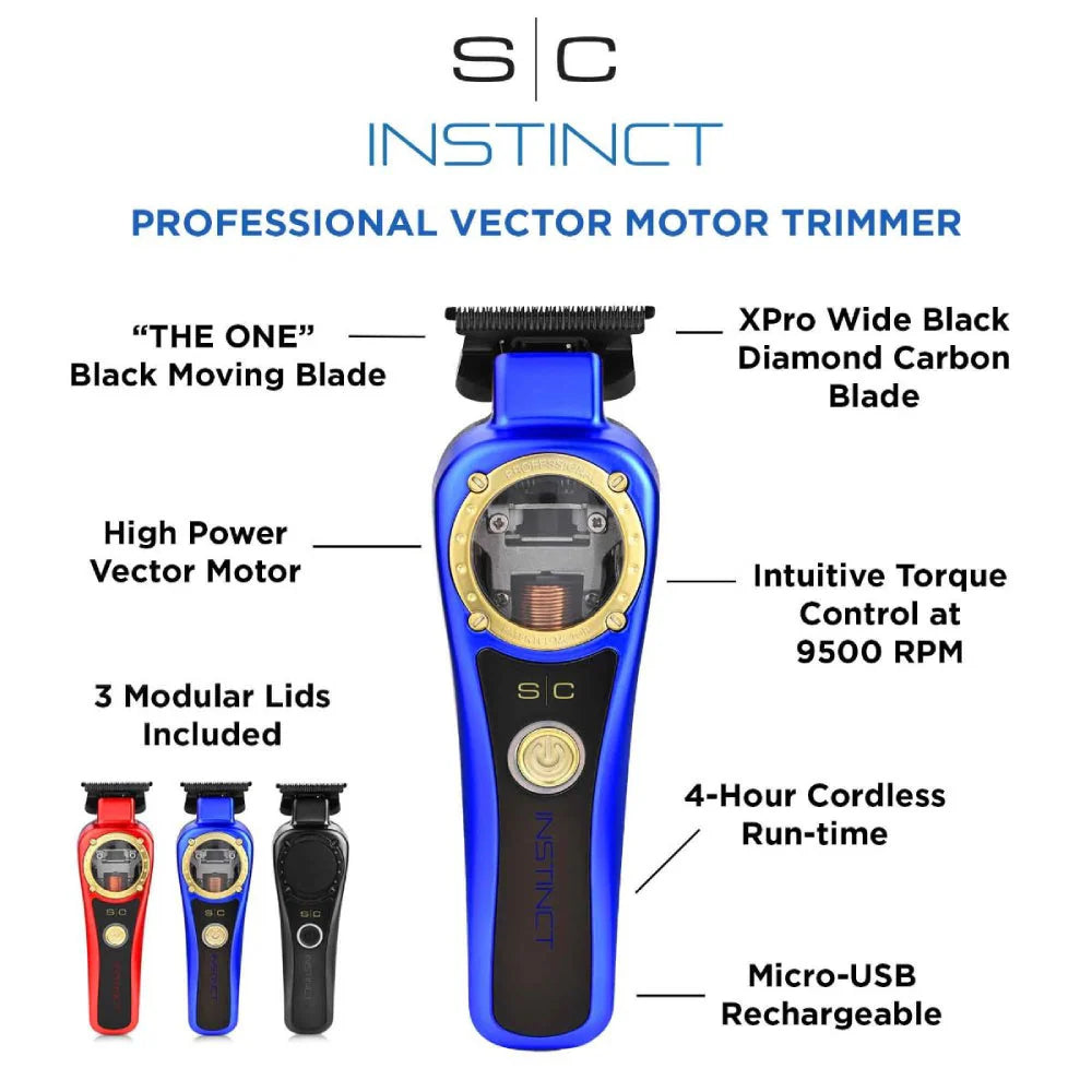 STYLECRAFT INSTINCT PROFESSIONAL VECTOR MOTOR CORDLESS HAIR TRIMMER
