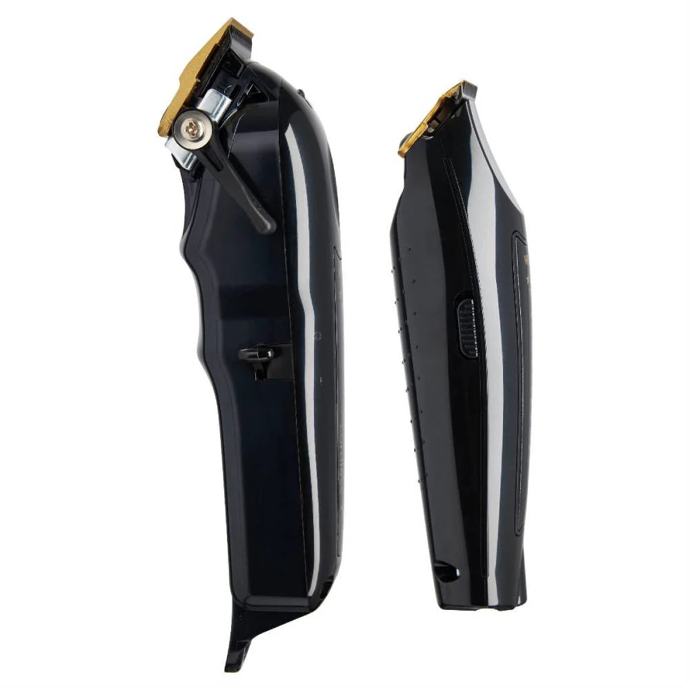 WAHL 5-STAR BLACK/GOLD CORDLESS BARBER COMBO – CORDLESS MAGIC CLIP & CORDLESS DETAILER #3025397