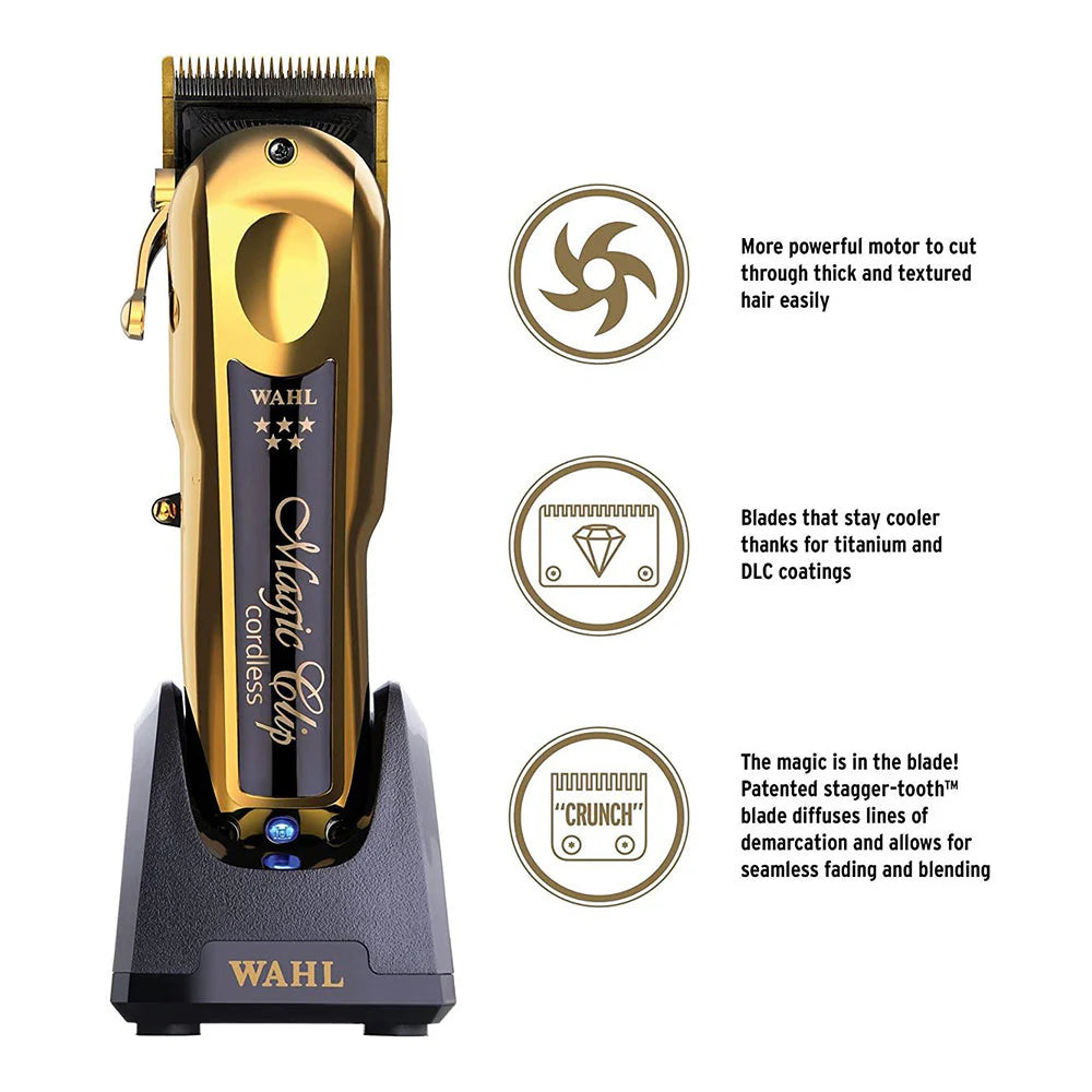WAHL 5 STAR GOLD CORDLESS MAGIC CLIP CLIPPER NEW*